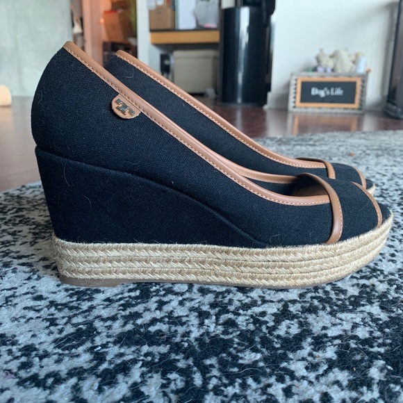 Tory Burch Wedges - Black - Picture 1 of 5